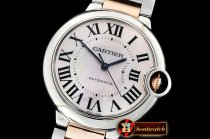 Cartier Balon Bleu 36mm RG/SS Pink MOP V6F MY9015 Mod