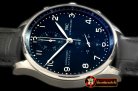 IWC0288 - Portuguese Chrono SS/LE Blk A-7750 New Improved