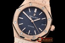 Audemars Piguet AP Royal Oak 37mm Frosted RG/RG Blue JHF MY9015