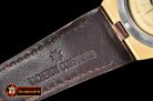 VACH. CONSTANTINE Overseas Ref.47074 YG/LE Black MY8215 Mod Cal5
