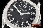 Patek Philippe Aquanaut Ref.5167 SS/RU Black/Num PF Asia 2824 Mod