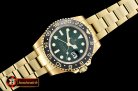 Rolex GMT II Ref.116718 YG/YG Green BP A3186 Mod