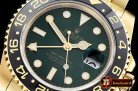 Rolex GMT II Ref.116718 YG/YG Green BP A3186 Mod