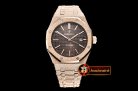 Audemars Piguet Royal Oak 15400 Frosted RG/RG Brown Asia 21J Mod 3120