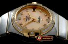 OMG0351A - Double Eagle Ladies Auto SS/YG Gold Diamonds J-Miyota