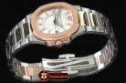 PP0178C - Nautilus 7010 Midsize 32mm TT RG White - Swiss Qtz