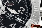 Breitling Avenger II Chronograph 43mm SS/SS Black GF A7750