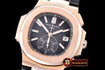 Replica Patek Philippe 5980 Nautilis Chrono 18K Wrapped RG/LE Bl