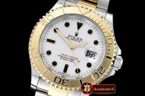 Rolex YachtMaster 116613 40mm 904L YG/SS White GMF A3135