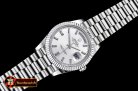 Rolex DayDate 228206 Flt SS/SS Silv Wht Diam BP A3255 Mod
