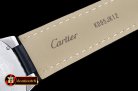 Cartier Balon Bleu Mens Diams Bez SS/LE White Miyota