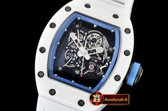 Richard Mille RM055 Bubba Watson CER/VRU Wht Sk Blue KVF MY8215 Mod