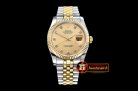 Rolex DJ 36mm Oyst Flt YG/SS (Wrap) Gold Diams BP A3135 Mod
