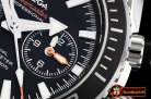 Omega P-Ocean Chrono Blk SS/SS Black/Org JHF A7750 Mod9900