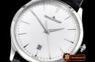 Jaeger Le Coultre Master Ultra Thin Date SS/LE White ZF 1:1 MY9015 Mod