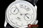 IWC Portugieser Annual Cal IW503502 SS/LE Wht ZF A52850
