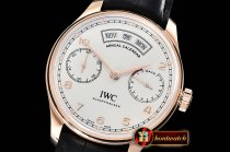IWC Portugieser Annual Cal IW503502 RG/LE Wht ZF A52850