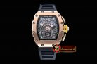 Richard Mille RM011-03 New Gen Flyback RG/VRU Black A7750 Mod