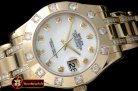 ROLMP022B - 12-Diam Bez RG MOP Wht/Diam Asian 2813