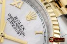 Rolex Datejust Man DJ 36mm Jub Flt YG/SS White MOP Roman BP A313