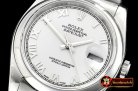 Rolex Datejust Man DJ 36mm Oyst Dome SS/SS Wht Roman ARF A3135