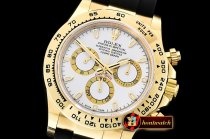 Rolex Daytona 116508 YG/RU Wht/Stk OMF A4130 Mod
