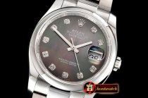 Rolex DateJust 36mm Oyst Dm 904L SS/SS Blk MOP/D GMF SA3135