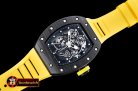 Richard Mille RM055 Bubba Watson FC/RU Skeleton Yellow MY9015 Mod