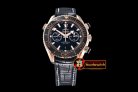 Replica Omega Planet Ocean Chrono RG/RU Black Asia7750 Mod 9301