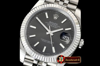 Rolex Datejust 2 41mm Jub Flt SS/SS Grey Sticks Asia 3235