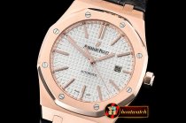 Audemars Piguet Royal Oak 15400 Wrapped RG/LE White BP MY9015 Mod 3120