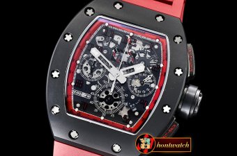 Richard Mille RM011 Felipe Massa CER/PVD/VRU Red Skele KVF A7750 Mod