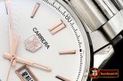 Tag Heuer Carrera Calibre 5 Automatic SS/SS Wht/RG ANF Asia 2824