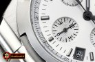 VACH. CONSTANTINE Overseas Chronograph SS/SS White Asia 7750 Mod 5200
