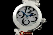 CAR0314B - Pasha Ladies SS/SS White Swiss Ronde Quartz