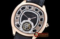 Cartier Drive De Cartier Tourbillon RG/LE Black Tourbillon