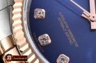 Rolex DateJust Jub Flt RG/SS Dark Blue Diam BP A3135 Mod