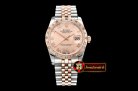 Rolex Datejust Midsize 31mm Diam Bez RG/SS Rose Diam BP A2836