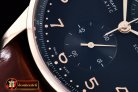 IWC0327 - Portuguese Chrono RG/LE Black A-7750 New Improved