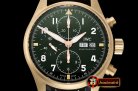 IWC Pilot Chrono Spitfire IW387902 Brz BR/LE Grn ZF A7750