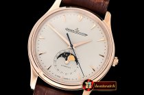 Jaeger Le Coultre Master Ultra Thin Moonphase RG/LE White ZF 1:1 MY9015