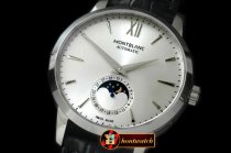MB057B - Star Calendar Moonphase SS/LE White M-9105