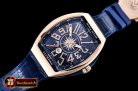Franck Muller Vanguard Mens V45 RG/LE/RU Blue Diams ABF A2824