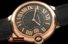 CAR0332A - Ballon De Cartier Mid RG/LE Black Roman Miyota