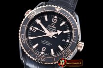Omega Planet Ocean Deep Black RG/CER/RU Black BP A2836 Mod
