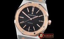 AP0338B - Royal Oak 15450 RG/SS Black AP 3120