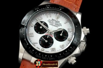 Replica Rolex Daytona 116519 SS/CER/LE White Num A-7750 Sec@6