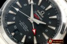 OMG0419A - Aqua Terra GMT SS/SS Black Miyota 8205