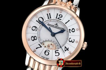 Jaeger Le Coultre Rendez-Vous Day/Night RG/SS White MOP MY9015 Mod
