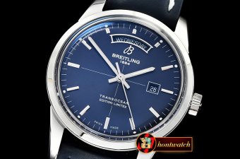 Breitling Transocean Day Date SS/LE Blue V7F Asia 2824